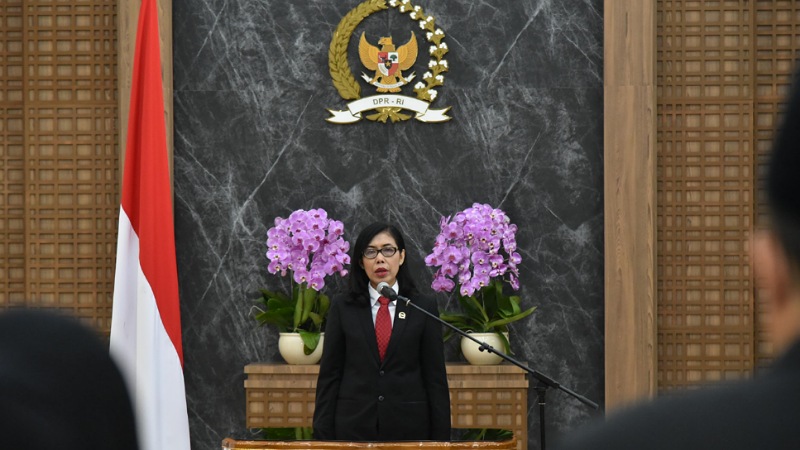 Pelaksana Tugas (Plt) Sekretaris Jenderal DPR RI Suprihartini - Humas DPR -