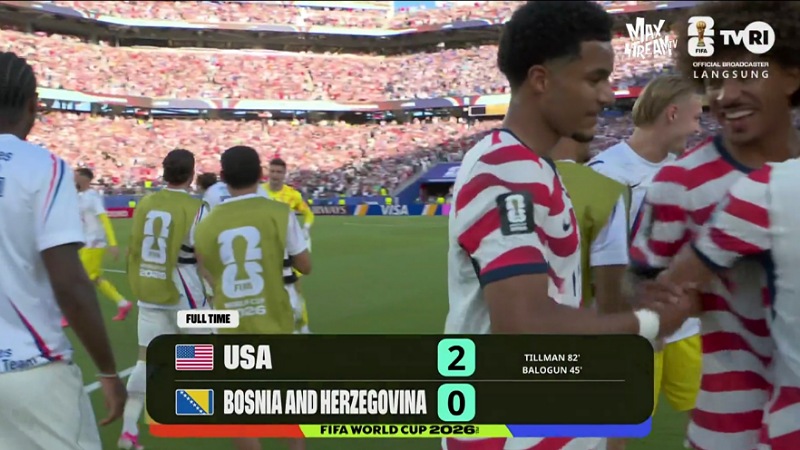 Singkirkan Bosnia 2-0! Amerika Tantang Belgia di 16 Besar tanpa Balogun