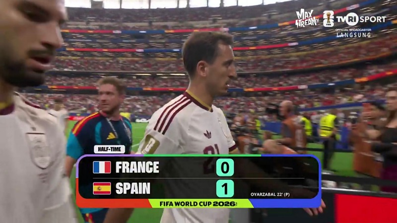 Spanyol Bungkam Prancis 1-0 di Babak Pertama, La Roja Selangkah Menuju Final