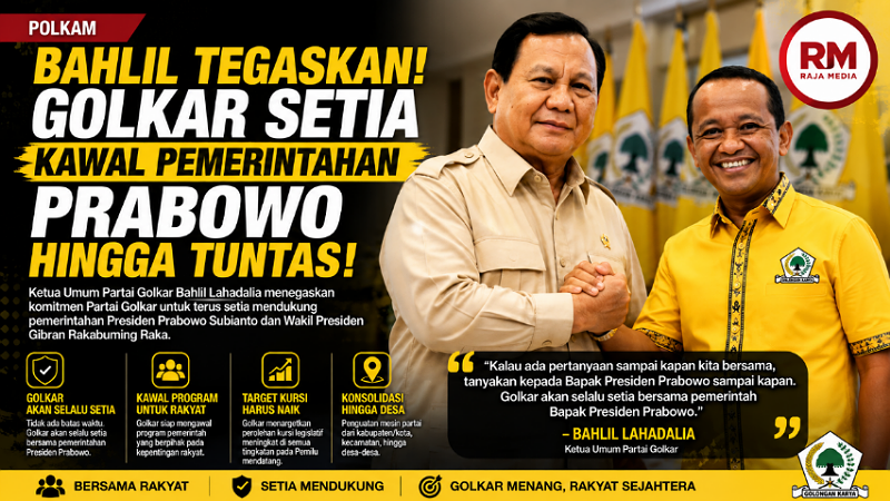 Bahlil Tegaskan! Golkar Setia Kawal Pemerintahan Prabowo hingga Tuntas