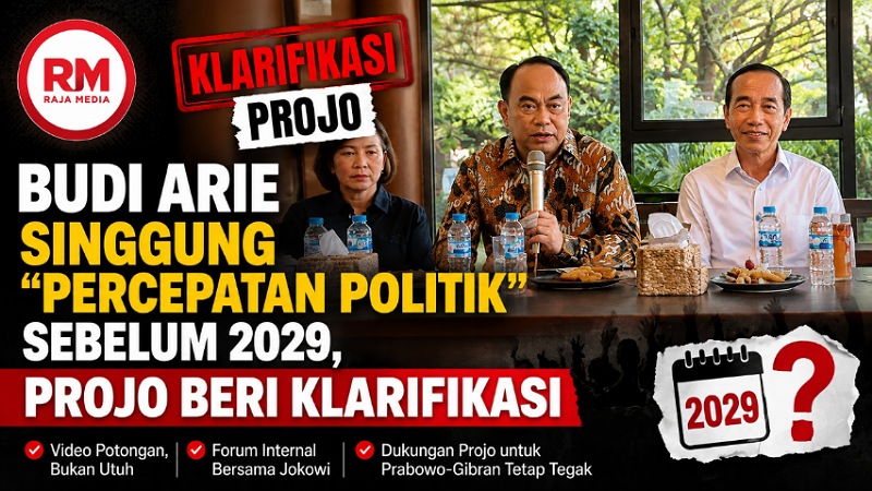 Budi Arie Singgung “Percepatan Politik” Sebelum 2029, Projo Beri Klarifikasi