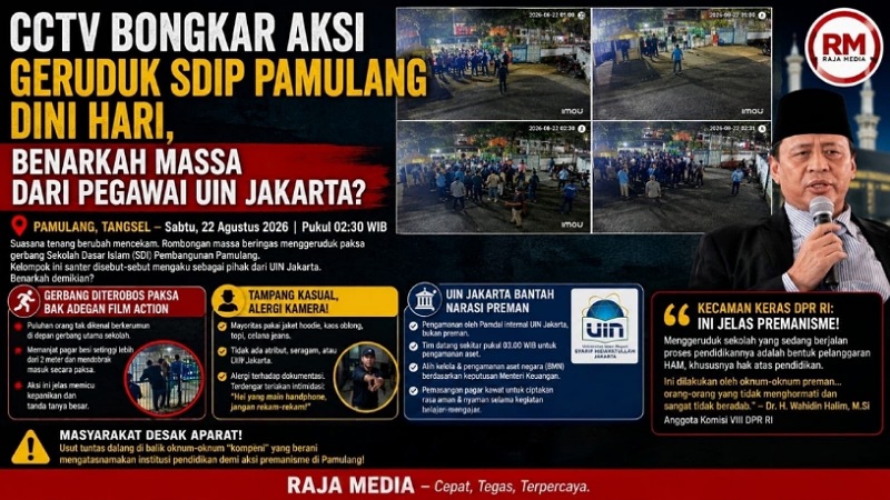 CCTV Bongkar Aksi Geruduk SDIP Pamulang Dini Hari, Benarkah Massa Pegawai UIN Jakarta?