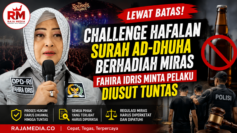 Challenge Hafalan Surah Ad-Dhuha Berhadiah Miras, Fahira Idris Minta Pelaku Diusut Tuntas