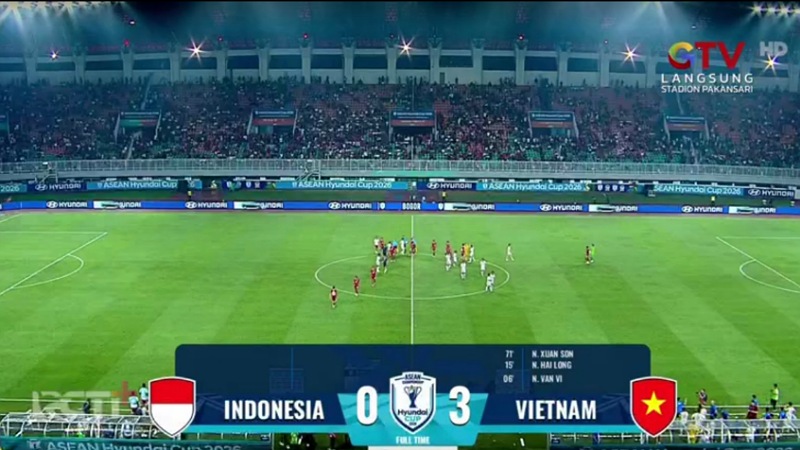 Garuda Dibungkam Vietnam! Indonesia Kalah Telak 0-3 di Pakansari