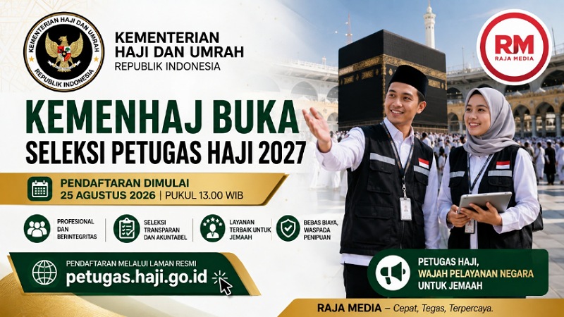 Kemenhaj Buka Seleksi Petugas Haji 2027, Pendaftaran Dimulai 25 Agustus
