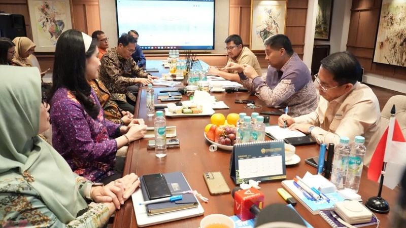 Menteri PKP Maruarar Sirait saat menerima Menteri Kependudukan dan Pembangunan Keluarga/Kepala BKKBN Wihaji di Kantor Kementerian PKP, Jakarta, Rabu (12/8/2026). - Foto: Dok. Kementerian PKP -