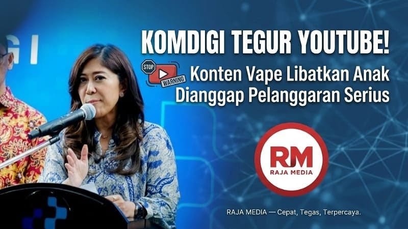 Komdigi Tegur YouTube! Konten Vape Libatkan Anak Dianggap Pelanggaran Serius