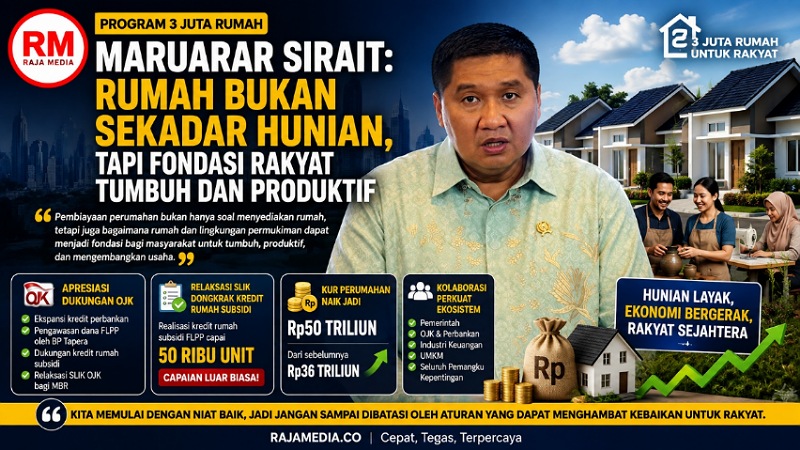 Maruarar Sirait: Rumah Bukan Sekadar Hunian, tapi Fondasi Rakyat Tumbuh dan Produktif