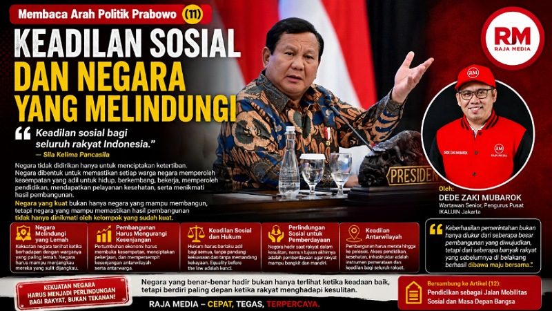 Tulisan (11): Membaca Arah Politik Prabowo, Keadilan Sosial dan Negara yang Melindungi - Ilistrasi RMN -