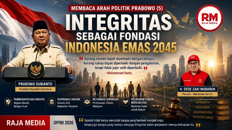 Membaca Arah Politik Prabowo (5): Integritas sebagai Fondasi Indonesia Emas 2045