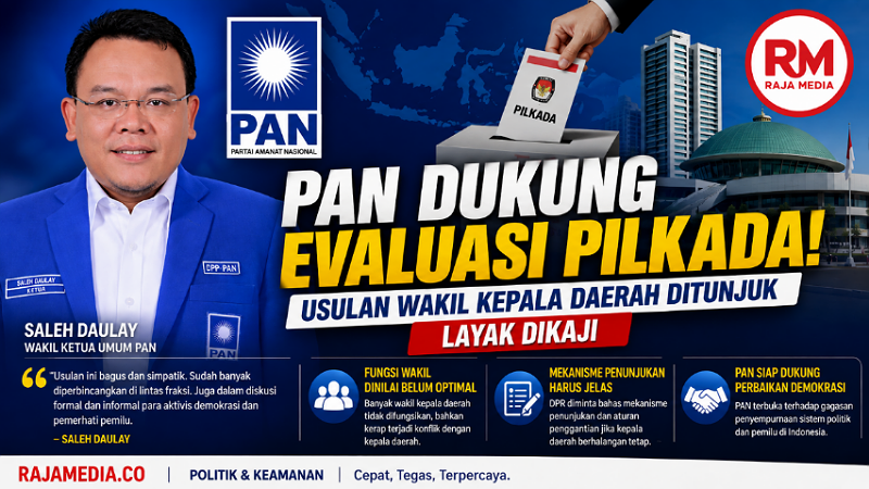 PAN Dukung Evaluasi Pilkada! Usulan Wakil Kepala Daerah Ditunjuk Layak Dikaji
