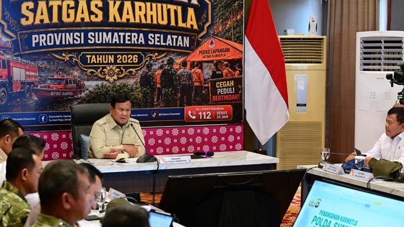 Prabowo Perintahkan Way Kambas Segera Dipadamkan, Jambi Mulai Terkendali