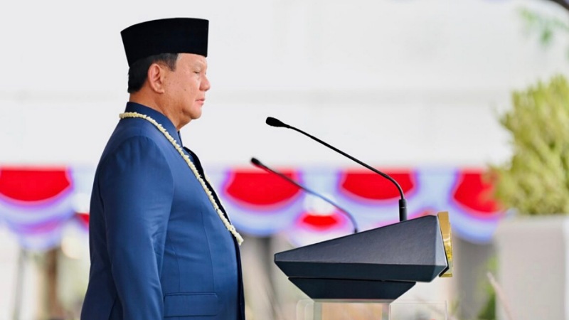 Prabowo Pimpin Hening Cipta, Doakan Pahlawan dan Korban Bencana di HUT RI ke-81