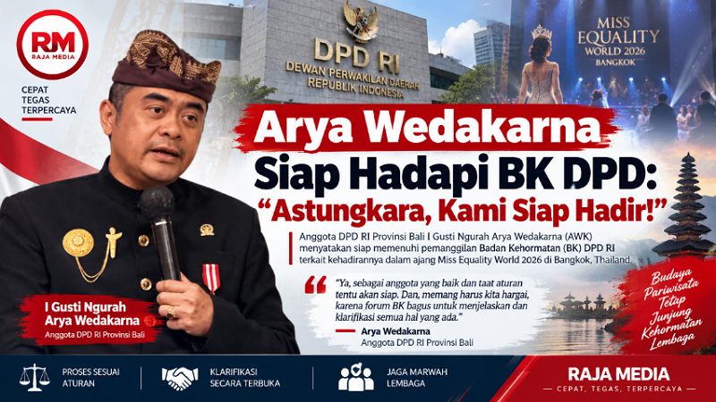 Arya Wedakarna Siap Hadapi BK DPD: “Astungkara, Kami Siap Hadir!”