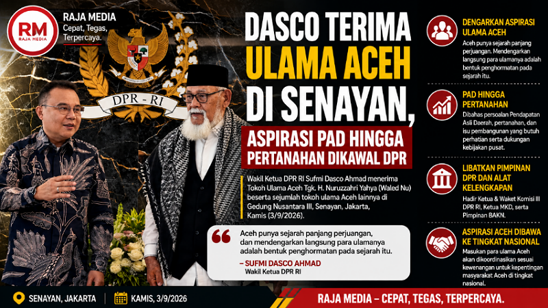 Dasco Terima Ulama Aceh di Senayan, Aspirasi PAD hingga Pertanahan Dikawal DPR