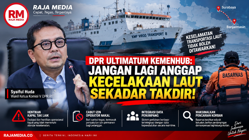 DPR Ultimatum Kemenhub: Jangan Lagi Anggap Kecelakaan Laut Sekadar Takdir!