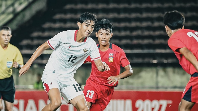 Garuda Muda Hajar Laos 3-0, Gholy Brace! Indonesia Jaga Asa ke Piala Asia U-20 2027