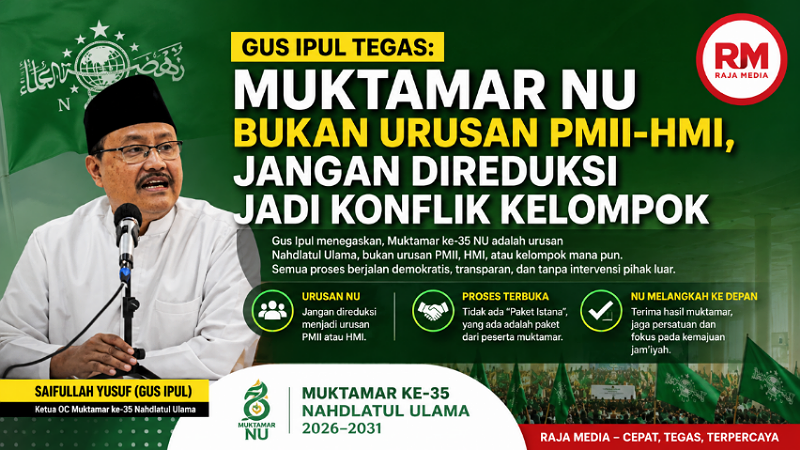 Gus Ipul Tegas! Muktamar NU Bukan Urusan PMII-HMI, Jangan Bawa Konflik Kelompok