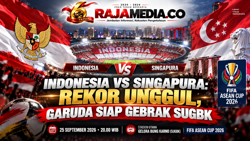 Indonesia vs Singapura: Rekor Unggul, Garuda Siap Gebrak SUGBK