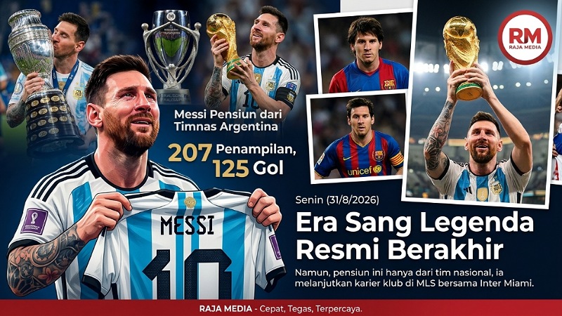Messi Pensiun dari Timnas Argentina, Era Sang Legenda Resmi Berakhir