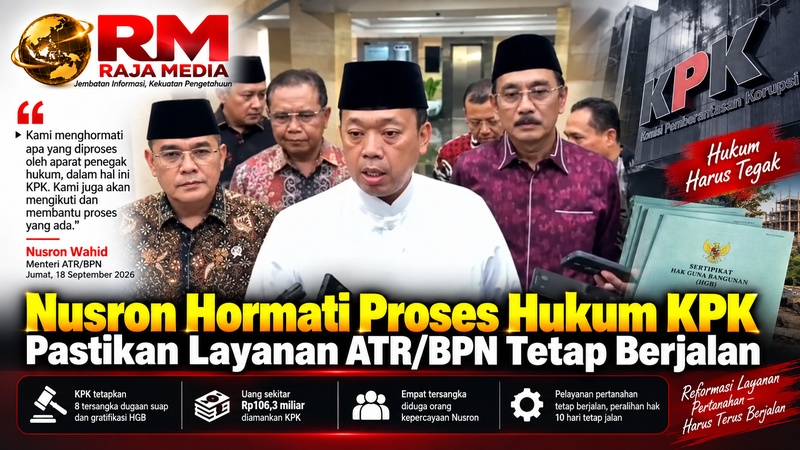 Nusron Hormati Proses Hukum KPK, Pastikan Layanan ATR/BPN Tetap Berjalan