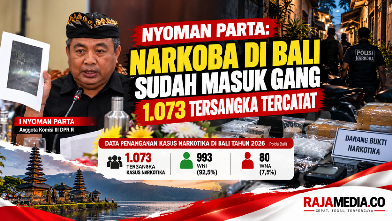 Nyoman Parta: Narkoba di Bali Sudah Masuk Gang, 1.073 Tersangka Tercatat