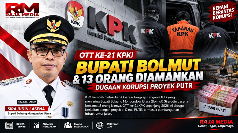 OTT ke-21 KPK! Bupati Bolmut & 13 Orang Diamankan, Dugaan Korupsi Proyek PUTR