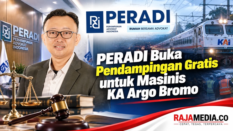 PERADI Buka Pendampingan Gratis untuk Masinis KA Argo Bromo