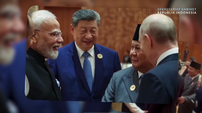 Prabowo Berbincang Hangat dengan Modi, Putin dan Xi Jinping di KTT BRICS