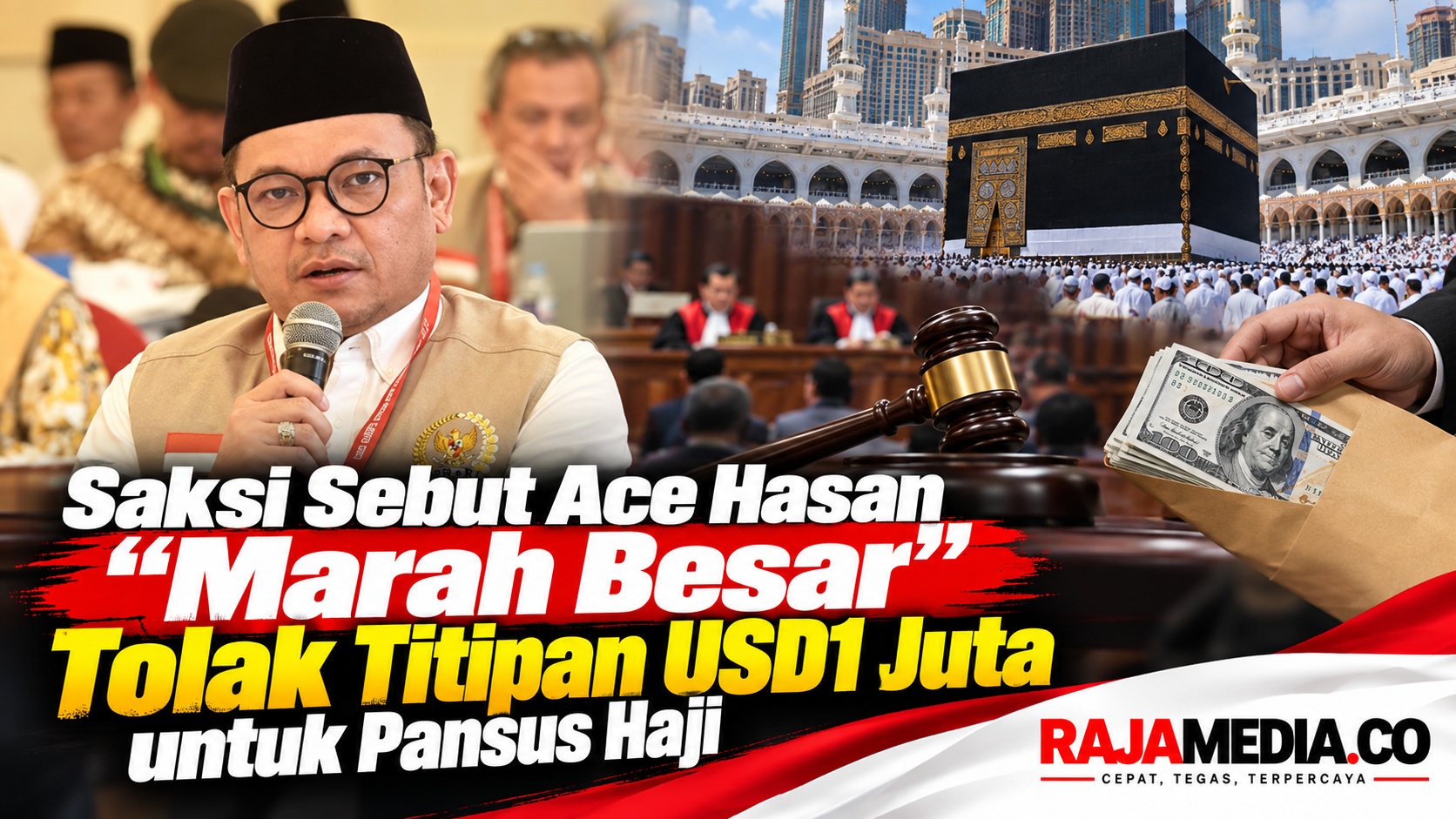 Saksi Sebut Ace Hasan "Marah" Tolak Titipan USD1 Juta untuk Pansus Haji