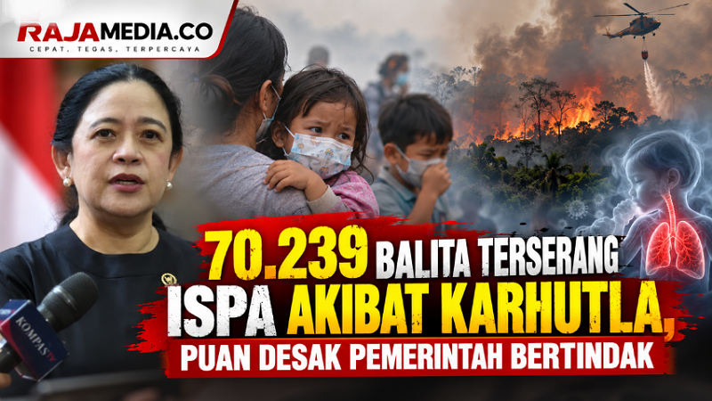 Ketua DPR RI Puan Maharani prihatin atas tingginya kasus ISPA pada balita akibat kebakaran hutan dan lahan (karhutla). - RMN -