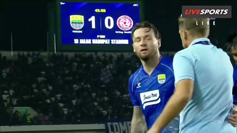 Babak Pertama, PERSIB Ungguli The Cong Viettel 1-0, Peralta Cetak Gol Penalti