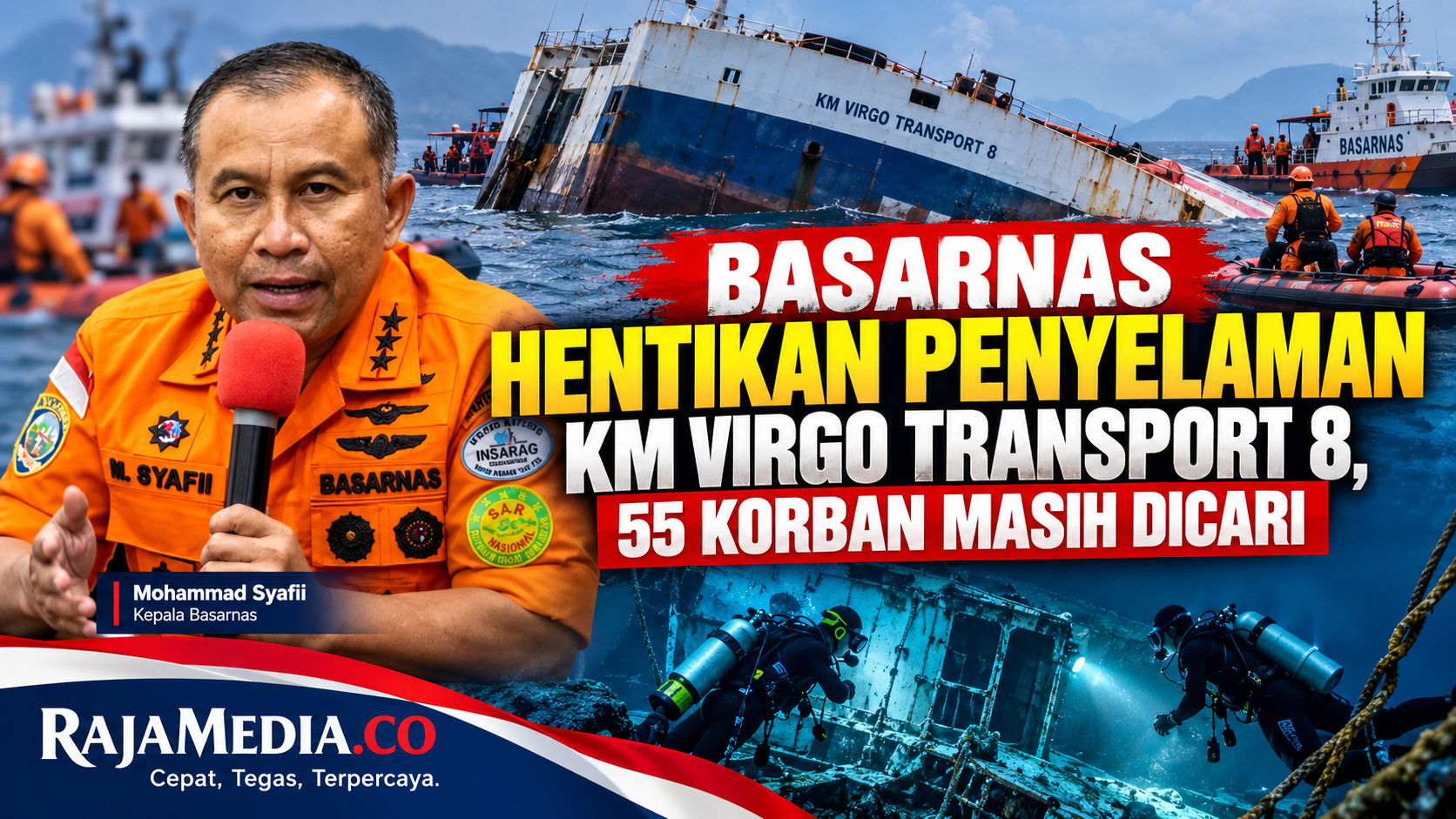 Kepala Basarnas Mohammad Syafii - Ilustrasi RMN -