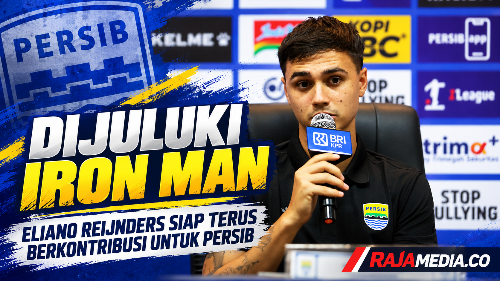 Pemain serba bisa Persib Eliano Reijnders di juluki Iron Man oleh pelati Igor Tolic - RMN -