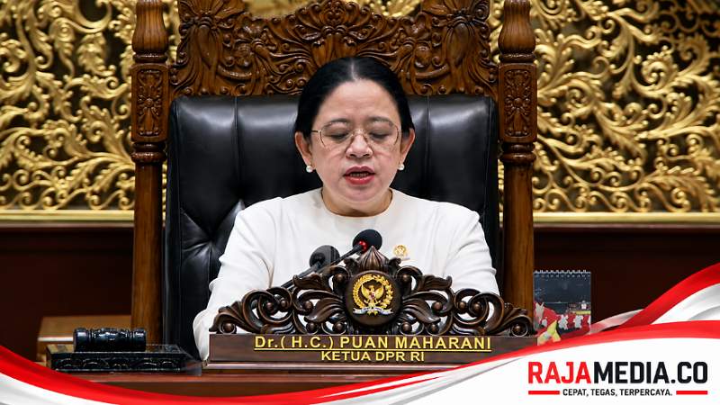 Ketua DPR RI Puan Maharani saat pengesahan RUU Satu Data Indonesia - RMN -