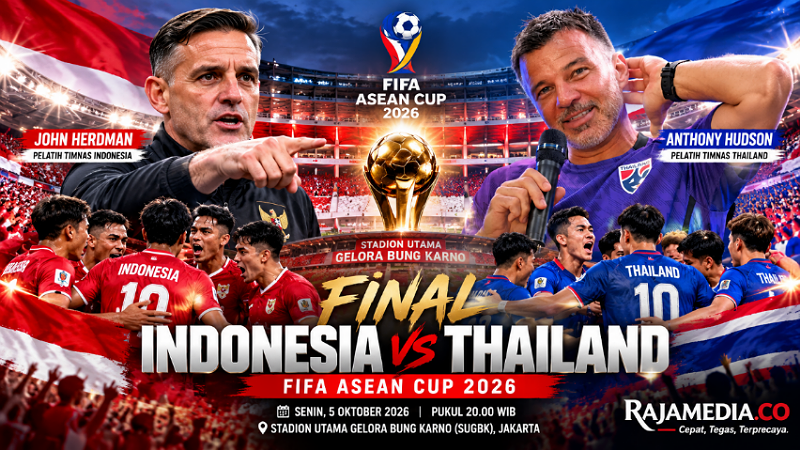 Final FIFA ASEAN Cup 2026: Indonesia vs Thailand, Duel Dua Pelatih Inggris, Garuda Menang!