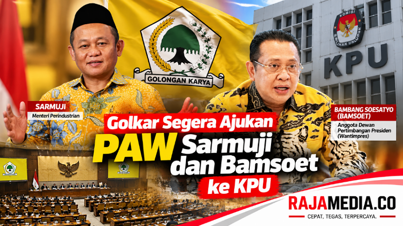 Golkar Segera Ajukan PAW Sarmuji dan Bamsoet ke KPU