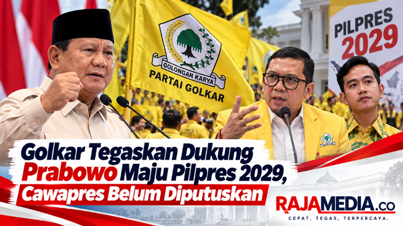 Golkar Tegaskan Dukung Prabowo Maju Pilpres 2029, Cawapres Belum Diputuskan