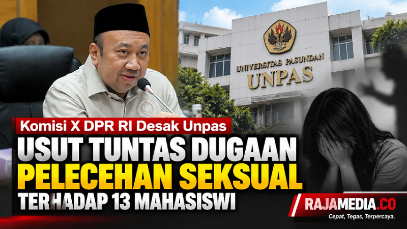 Wakil Ketua Komisi X DPR RI, Lalu Hadrian Irfani desak pengusutan dugaan pelecehan seksuan di Unpas, Bandung - RMN -