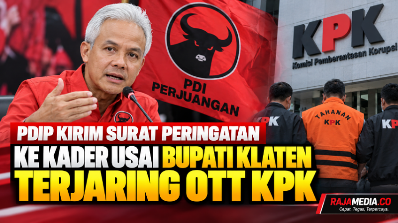 PDIP Kirim Surat Peringatan ke Kader Usai Bupati Klaten Terjaring OTT KPK