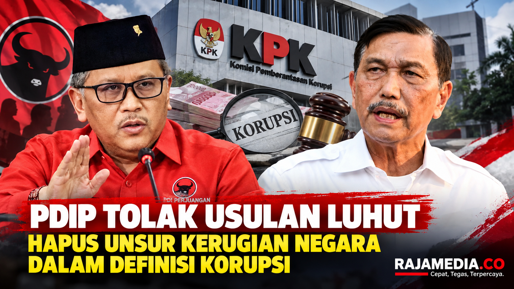 PDIP Tolak Usulan Luhut Hapus Unsur Kerugian Negara dalam Definisi Korupsi