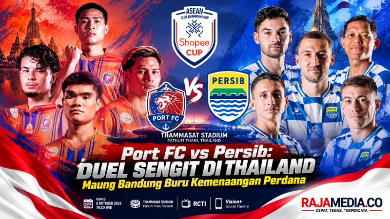 Persib Bandung bentrok dengan Port FC di ACC Shopee Cup 2026/2027 - RMN -