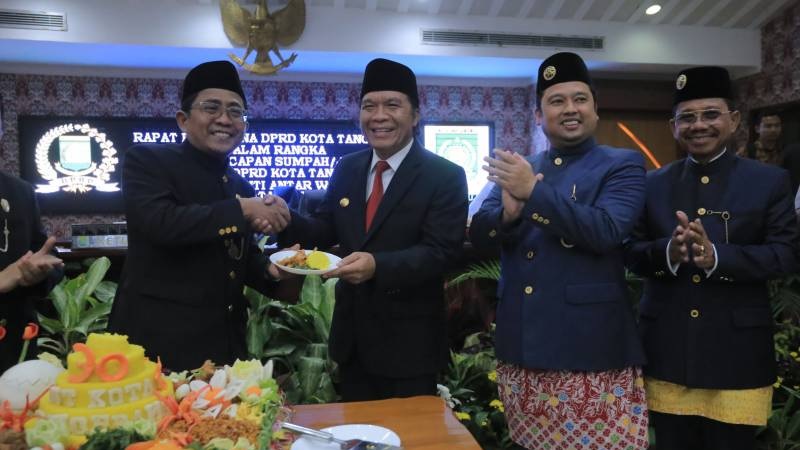 Rapat Paripurna HUT Kota Tangerang ke 30 dihadiri Pj Gubernur Banten Al Muktabar/Repro