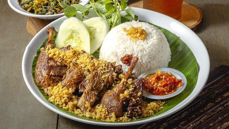 Hidang bebek dari restoran Bebek Kaleyo/IST