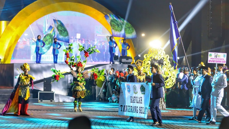 Kafilah dari Kota Tangerang Selatan di ajang MTQ ke XX tingkat Provinsi Banten. (Foto: Dok Pemkot)