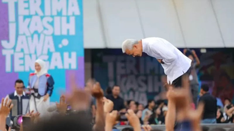 Perpisahan Ganjar Pranowo di akhir masa jabatannya sebagai Gubernur Jawa Tengah. (Foto: jatengprov.go.id)