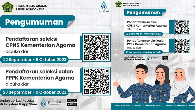 Lowongan CPNS PPPK Kementerian Agama untuk posisi Dosen.