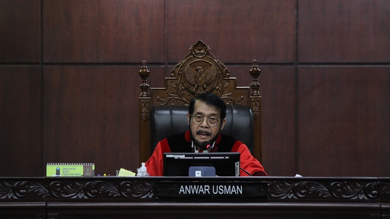 Ketua MK Anwar Usman. -