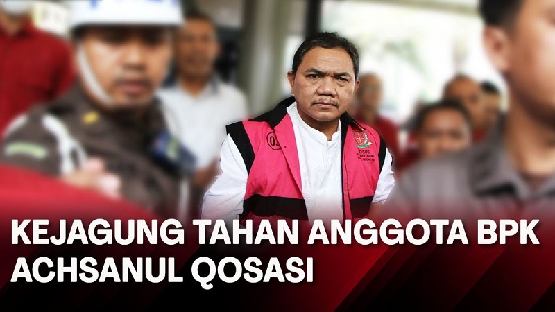 Anggota III BPK Achsanul Qosasi (AQ) ditetapkan Kejagung sebagai tersangka baru dugaan korupsi BTS. (Foto: Repro)