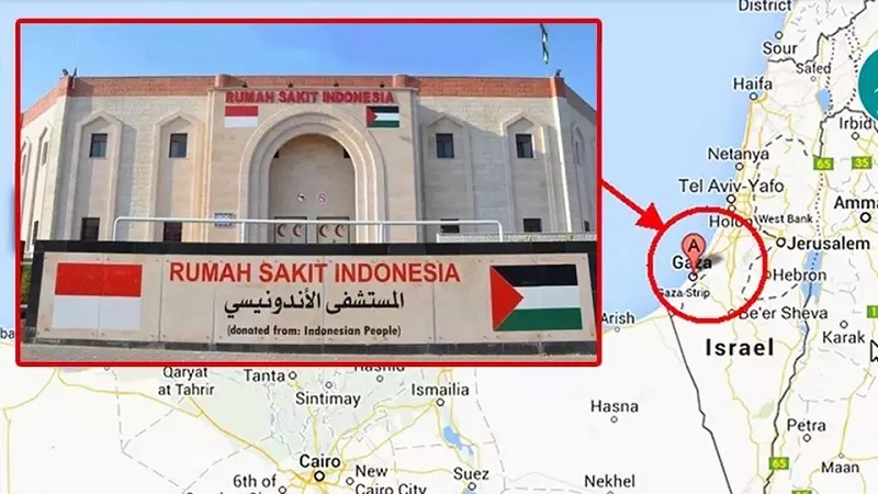 Rumah Sakit Indonesia di Gaza, Palestina. -